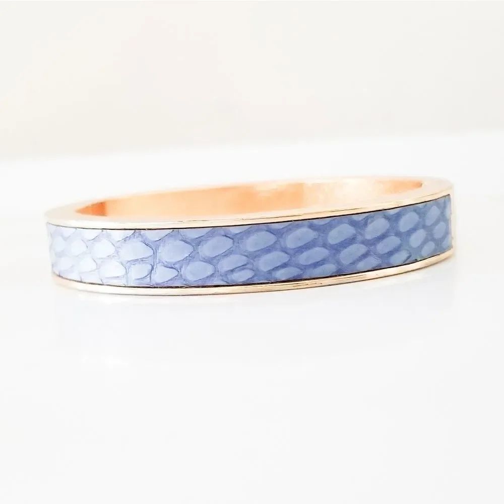 Bangle bracelet blue and gold color